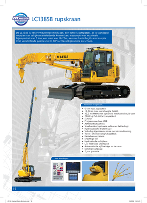 Rupskranen - Telescooparm Maeda LC 1385 B