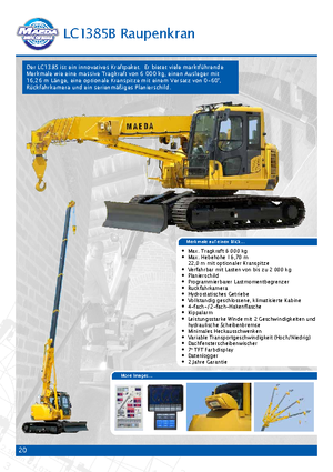 Rupskranen - Telescooparm Maeda LC 1385 B