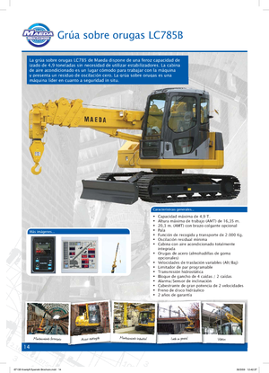 Rupskranen - Telescooparm Maeda LC 785
