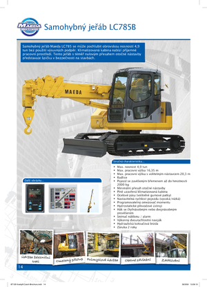 Rupskranen - Telescooparm Maeda LC 785