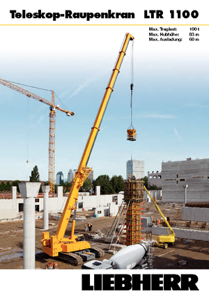 Rupskranen - Telescooparm Liebherr LTR 1100