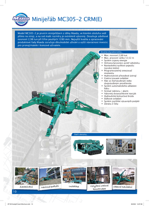 Rupskranen - Telescooparm Maeda MC 305 CRM-E