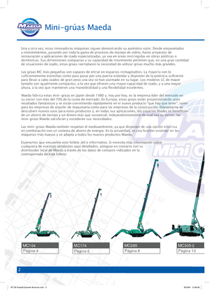 Rupskranen - Telescooparm Maeda MC 405 CRME