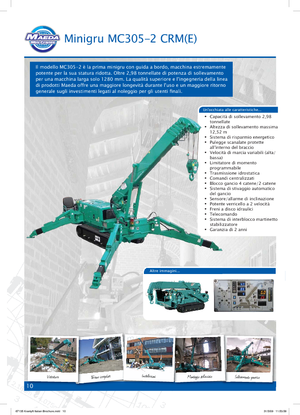 Rupskranen - Telescooparm Maeda MC 305 CRM-E