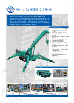 Rupskranen - Telescooparm Maeda MC 305 CRM-E