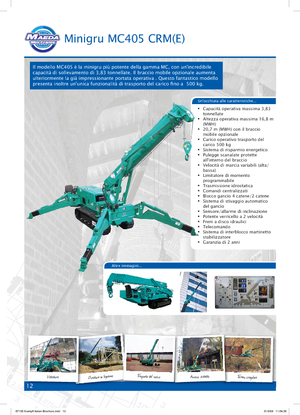 Rupskranen - Telescooparm Maeda MC 405 CRME