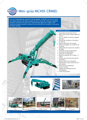 Rupskranen - Telescooparm Maeda MC 405 CRME