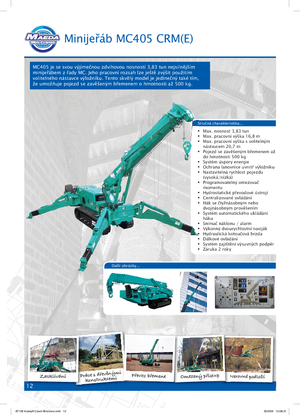 Rupskranen - Telescooparm Maeda MC 405 CRME