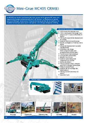 Rupskranen - Telescooparm Maeda MC 405 CRME