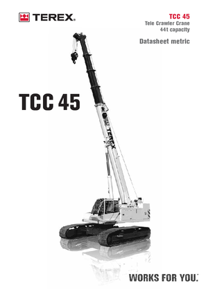 Rupskranen - Telescooparm Terex Bendini TCC 45