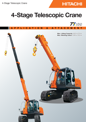 Rupskranen - Telescooparm Hitachi Sumitomo TX 160