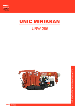Rupskranen - Telescooparm UNIC URW 295