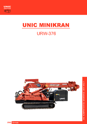 Rupskranen - Telescooparm UNIC URW-376