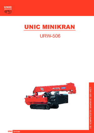 Rupskranen - Telescooparm UNIC URW 506