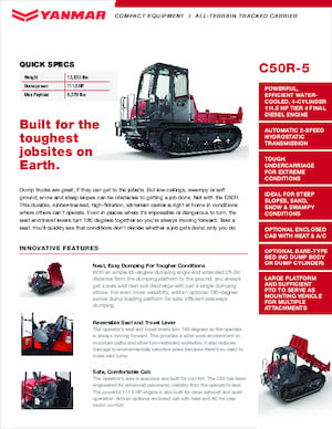 Rupsdumpers Yanmar C50R-5