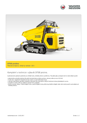Rupsdumpers Wacker Neuson DT 08 PL