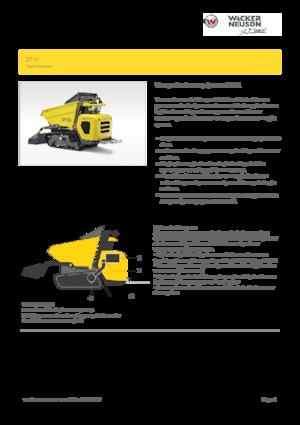 Rupsdumpers Wacker Neuson DT10