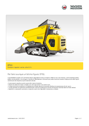 Rupsdumpers Wacker Neuson DT12