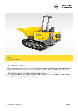 Rupsdumpers Wacker Neuson DT25