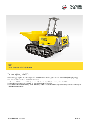 Rupsdumpers Wacker Neuson DT25