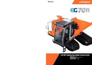 Rupsdumpers Hitachi EG 70 R 3