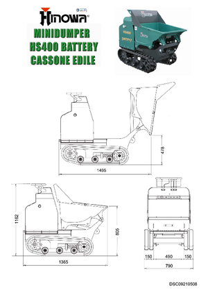 Rupsdumpers Hinowa HS400