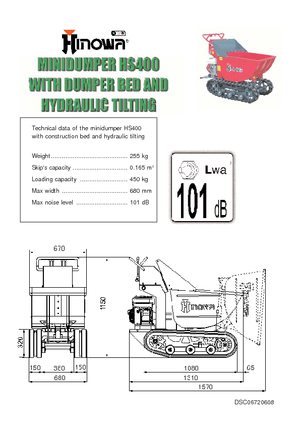 Rupsdumpers Hinowa HS400