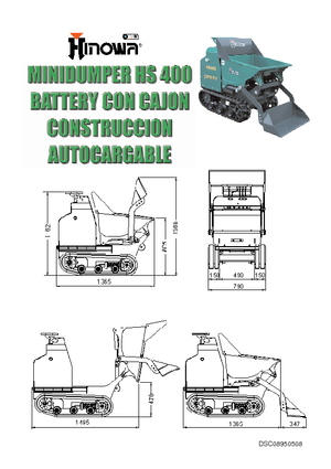 Rupsdumpers Hinowa HS400