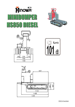 Rupsdumpers Hinowa HS 850 D
