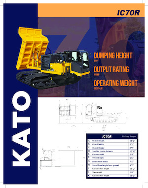 Rupsdumpers Kato IC70R