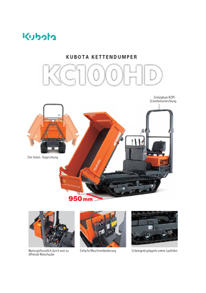 Rupsdumpers Kubota KC110HD