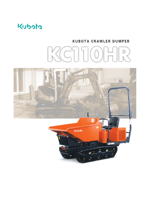 Rupsdumpers Kubota KC110HR