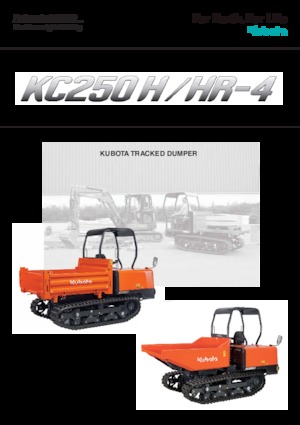 Rupsdumpers Kubota KC 250 H-4