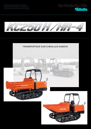Rupsdumpers Kubota KC 250 H-4