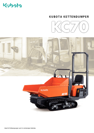 Rupsdumpers Kubota KC 70