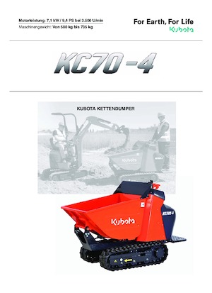 Rupsdumpers Kubota KC70-4