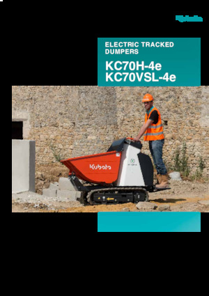 Elektrische rupsdumpers Kubota KC70H-4e