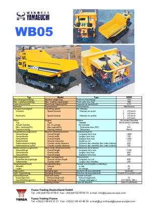 Rupsdumpers Yamaguchi WB 05