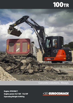 Rupsgraafmachines Eurocomach 100 TR