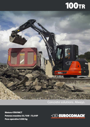 Rupsgraafmachines Eurocomach 100 TR