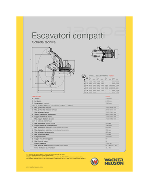 Rupsgraafmachines Wacker Neuson 12002