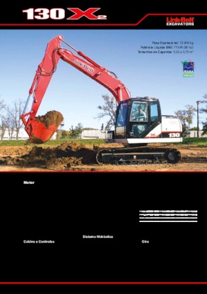 Rupsgraafmachines Link-Belt 130 X2