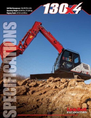 Rupsgraafmachines Link-Belt 130 X4