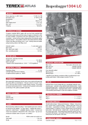 Rupsgraafmachines Atlas 1304 LC
