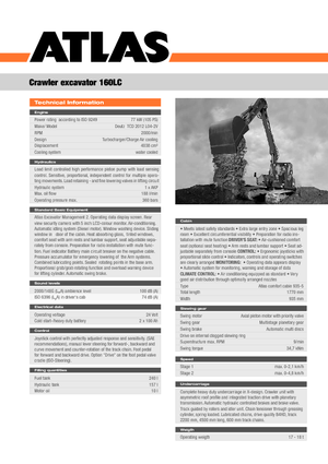 Rupsgraafmachines Atlas 160 LC