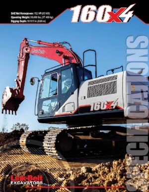 Rupsgraafmachines Link-Belt 160 X4