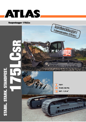 Rupsgraafmachines Atlas 175 LC-SR