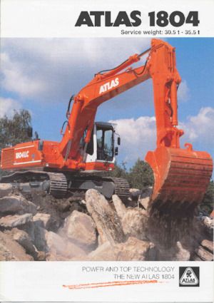 Rupsgraafmachines Atlas 1804 