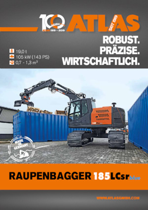 Rupsgraafmachines Atlas 185 LC-SR