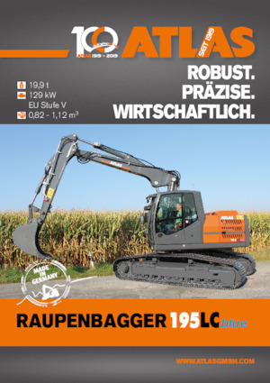 Rupsgraafmachines Atlas 195 LC
